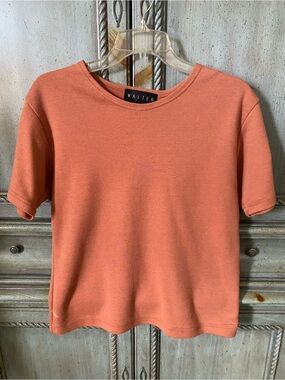 WALTER Short Sleeve Top — Coral Rust